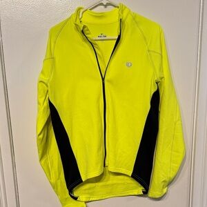 Pearl Izumi Neon Reflective Yellow and Black Cycling Jacket High Performance